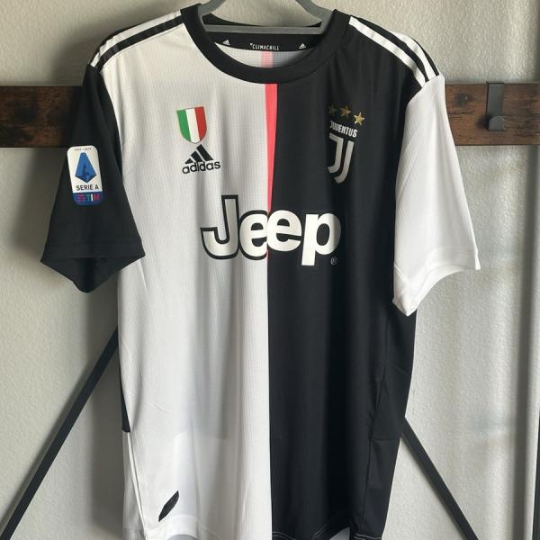 Men's Cristiano Ronaldo Black Juventus 2019/20 Home Authentic Player